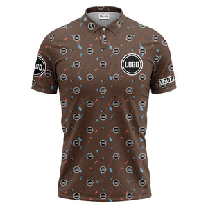 custom multi color golf sports custom logo polo shirt with team event tournament style hawaiian shirt
