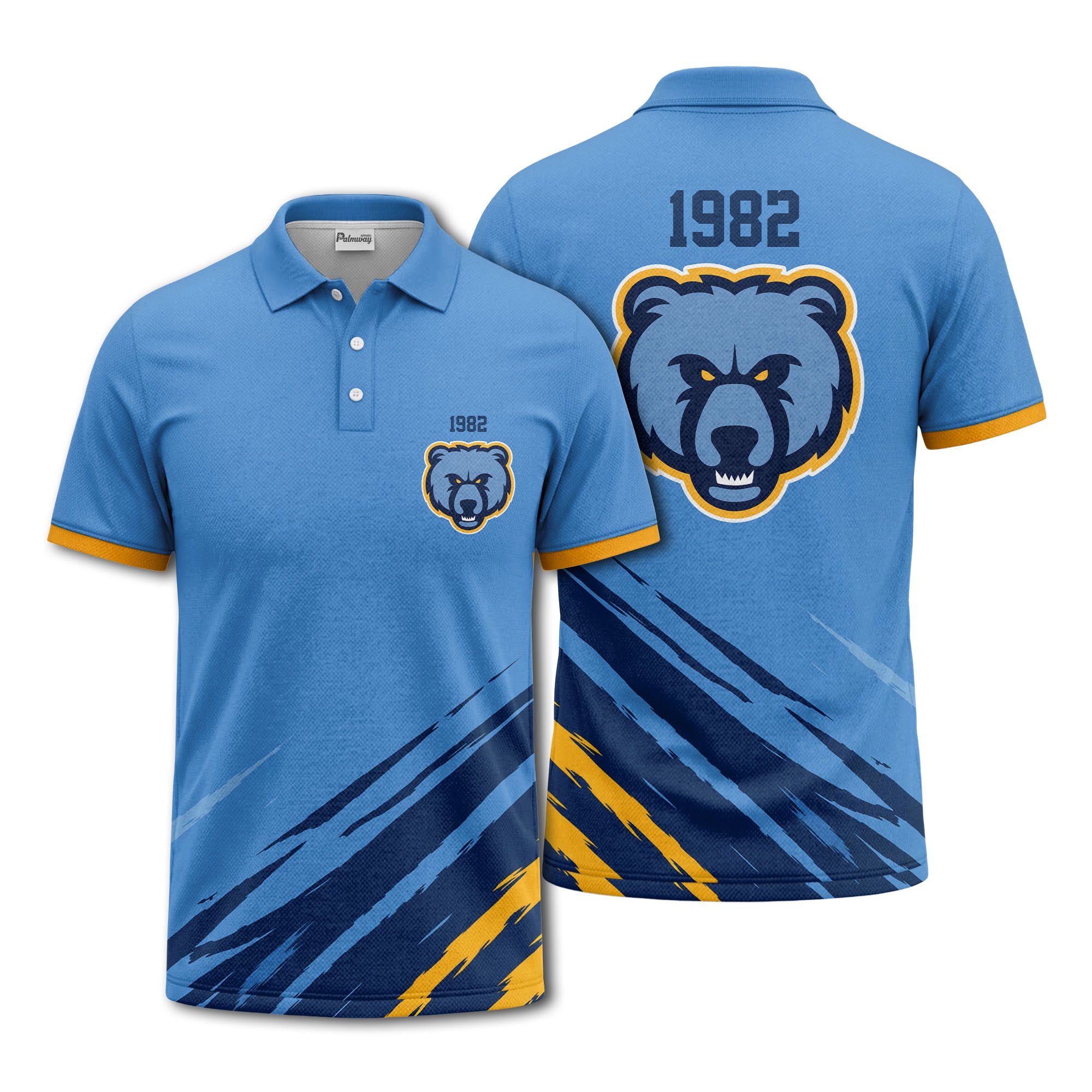 Blue & Gold Custom Class Reunion Polo