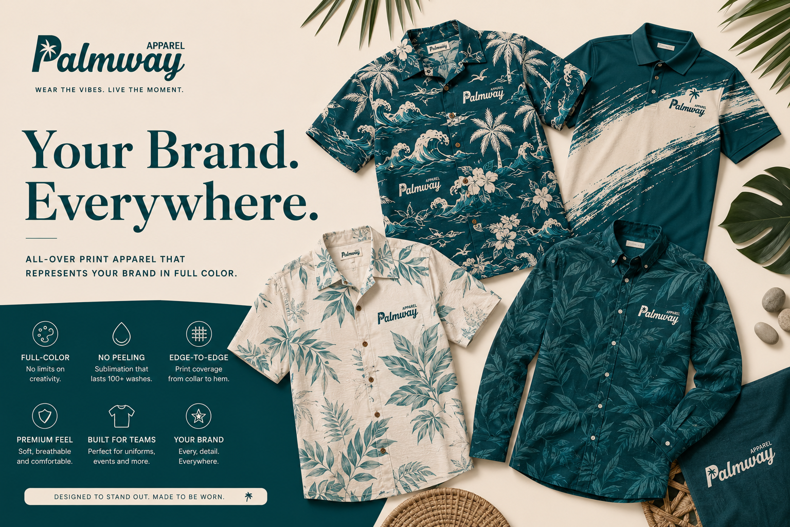 Branded Apparel: All-Over Branding, ROI, and Ordering for Businesses
