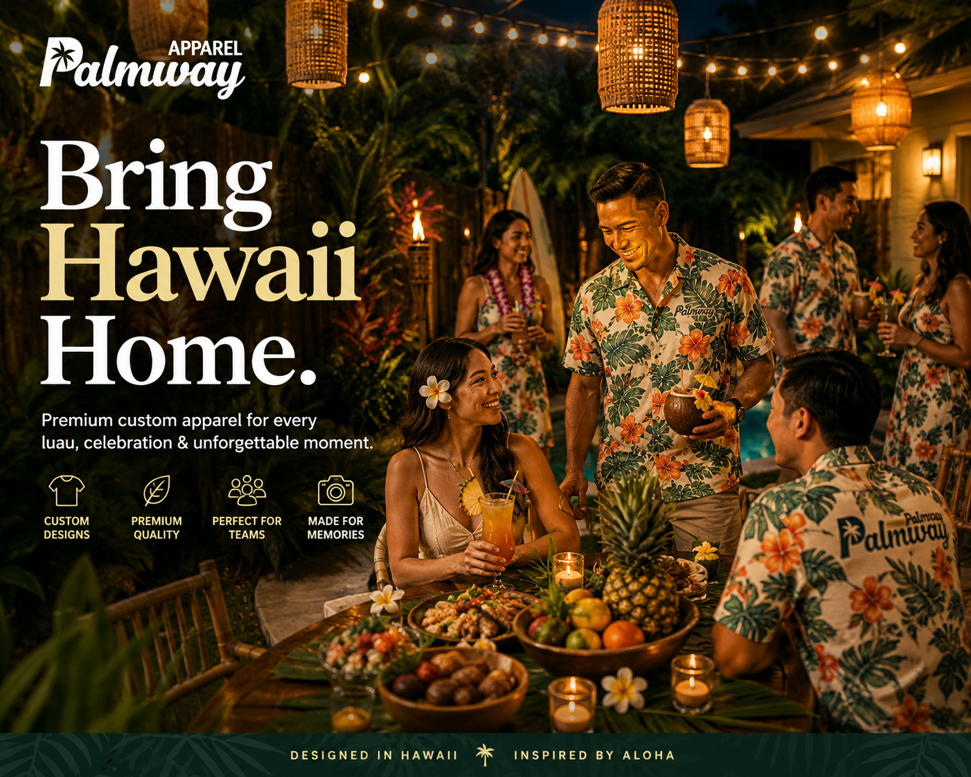 Luau Party Ideas: Food, Decor, Dress Code, and Custom Shirts