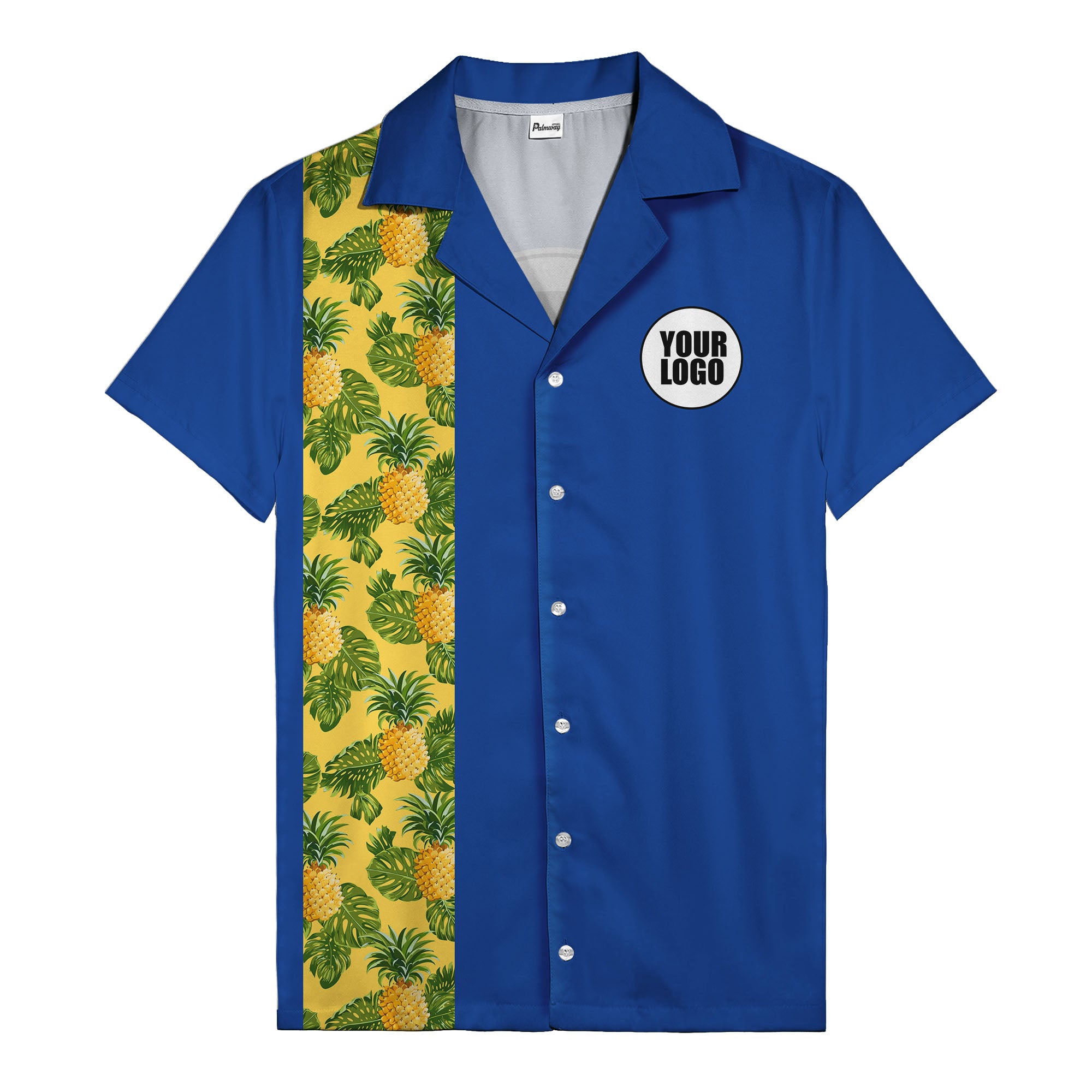 Juicy Pineapple Leaf Party Yellow Hawaiian Shirt For Men