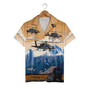 Alaska Army National Guard 1St Battalion, 207Th Aviation Regiment Uh-60 Black Hawk Hawaiian Shirt
