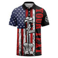 american flag military helmet combat boots polo shirt for men