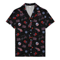 american golf flags bald eagles golf carts hawaiian shirt for men