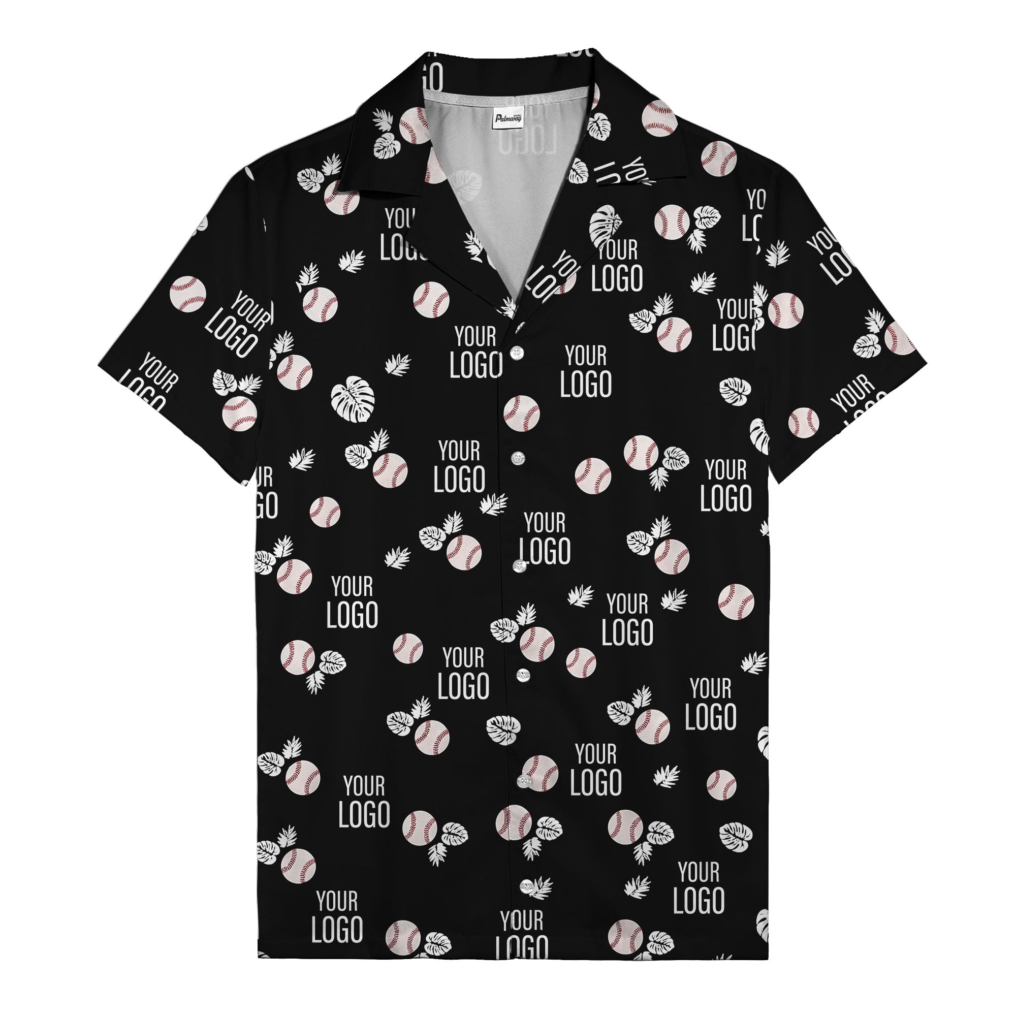 Baseballs Flying Through Tropical Leaves Polo Shirt For Men