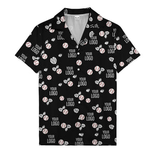 Baseballs Flying Through Tropical Leaves Polo Shirt For Men