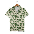 Botanical Study Hawaiian Shirt in Forest Green Tones