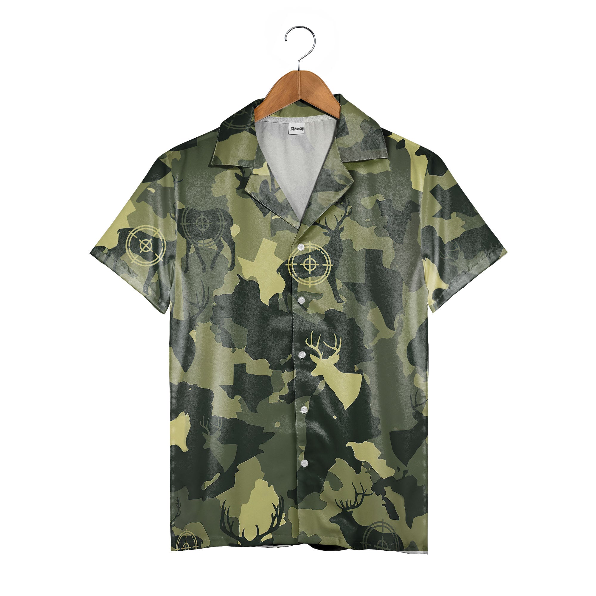 Camouflage Deer Texas Gun Hunting Hawaiian Shirt