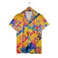 Cricket Hawaiian Shirt - Colorful Abstract Players Bats & Balls Sport Aloha Tee