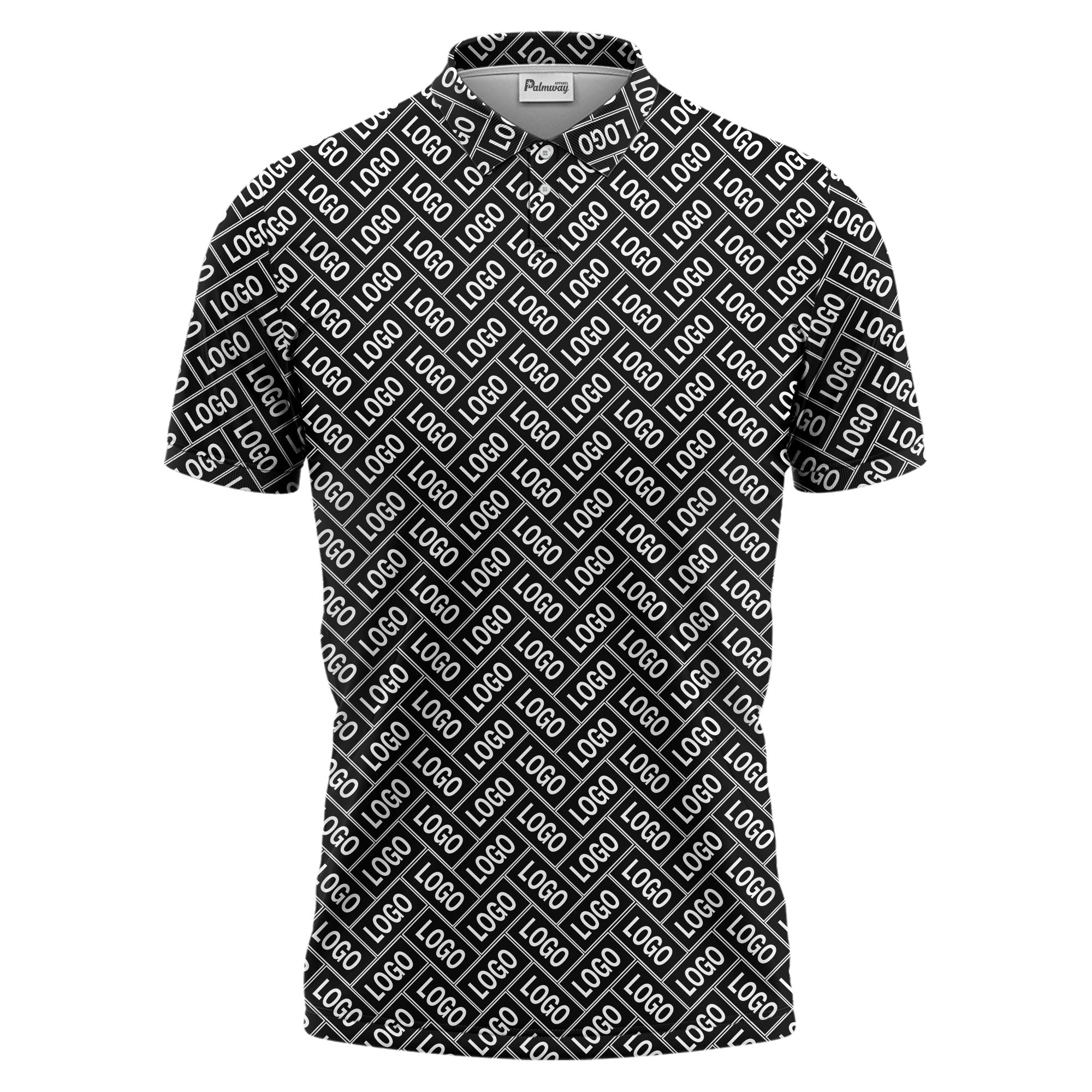 monogram logo polo shirt hawaiian shirt