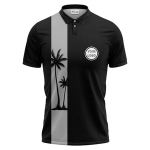 tropical palm tree polo shirt custom polo shirt