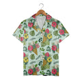 Earthy Sage Hawaiian Shirt with Vintage Fern and Eucalyptus Print