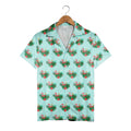 Flamingo Grove Hawaiian Shirt with Hibiscus and Polka Dots