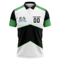 Illustrated Racing Flags Geometric Polo Shirt For Athletic Team Spirit