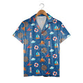 Maritime Adventure Hawaiian Shirt with Octopus and Lighthouse Motifs