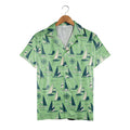 Mint Teal Sailboat & Compass Hawaiian Shirt – Nautical Ocean Sailing Print