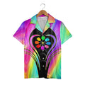 Rainbow Bowling Hawaiian Shirt - Colorful Abstract Swirl Pins Vibrant Sport Tee