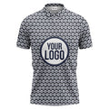 Repeating Personalized Logo Polo Shirt With Custom Text & Illustrated Icons