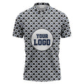 Repeating Personalized Logo Polo Shirt With Custom Text & Illustrated Icons