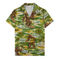 sasquatch surfing beer party aloha hawaiian shirt