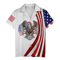 Soaring Bald Eagle American Flag Stars & Stripes Custom Multi Color Patriotic 4Th Of July Aloha Butt