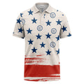 stars & stripes patriotic eagle polo shirt navy blue custom logo