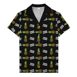 sunflower pineapple mosaic hawaiian shirt for men