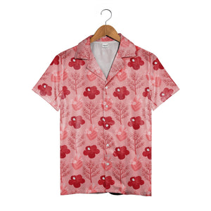Sweet Valentine Hearts Hawaiian Shirt with Cupid Arrows and Envelopes