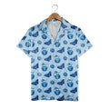 Tropical Cocktail Hour Hawaiian Shirt with Butterflies and Citrus Accents