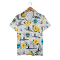 US Navy Submarine Hawaiian Shirt - COMSUBPAC Tropical Hibiscus Nautical Design
