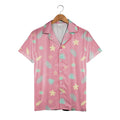 Watermelon Summer Hawaiian Shirt with Starfish Details