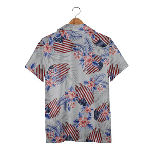 American Flag Aloha Beach Gift Hawaiian Shirt For Men And Women