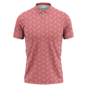 monogram logo polo shirt hawaiian shirt