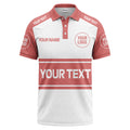 customizable logo & text sport jersey polo shirt for team gear