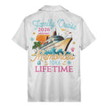 family name script & logo circle personalized hawaiian shirt