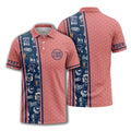 golf club crests & beer glass icons polo shirt for men