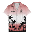 monochrome palm tree gradient silhouette hawaiian shirt for men