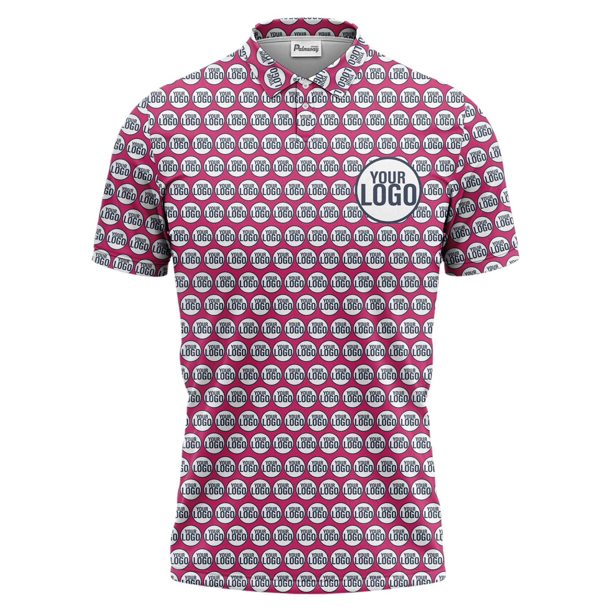 Monogram Circle Logo Repeat Polo Shirt For Corporate Branding Events