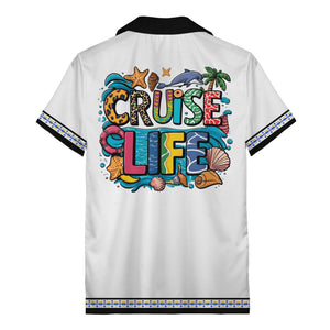 retro bowling diamond geometric personalized hawaiian shirt for men