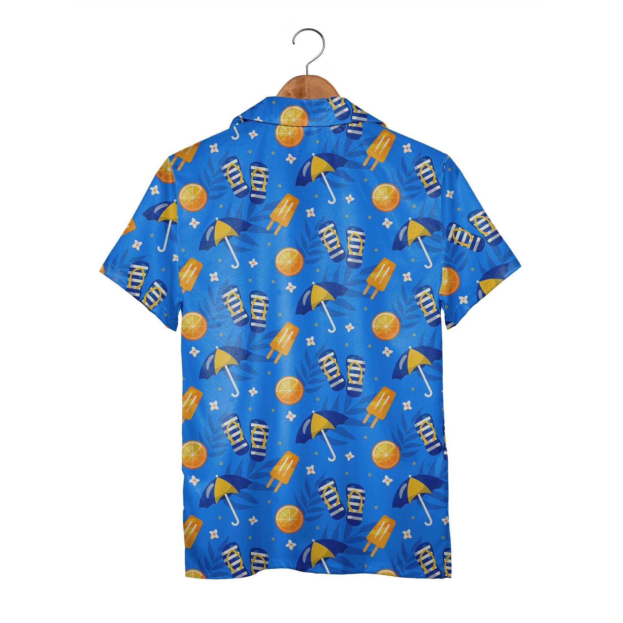 Royal Blue Hibiscus Hawaiian Shirt for Tropical Summer Celebrations