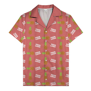 sunflower pineapple mosaic hawaiian shirt for men