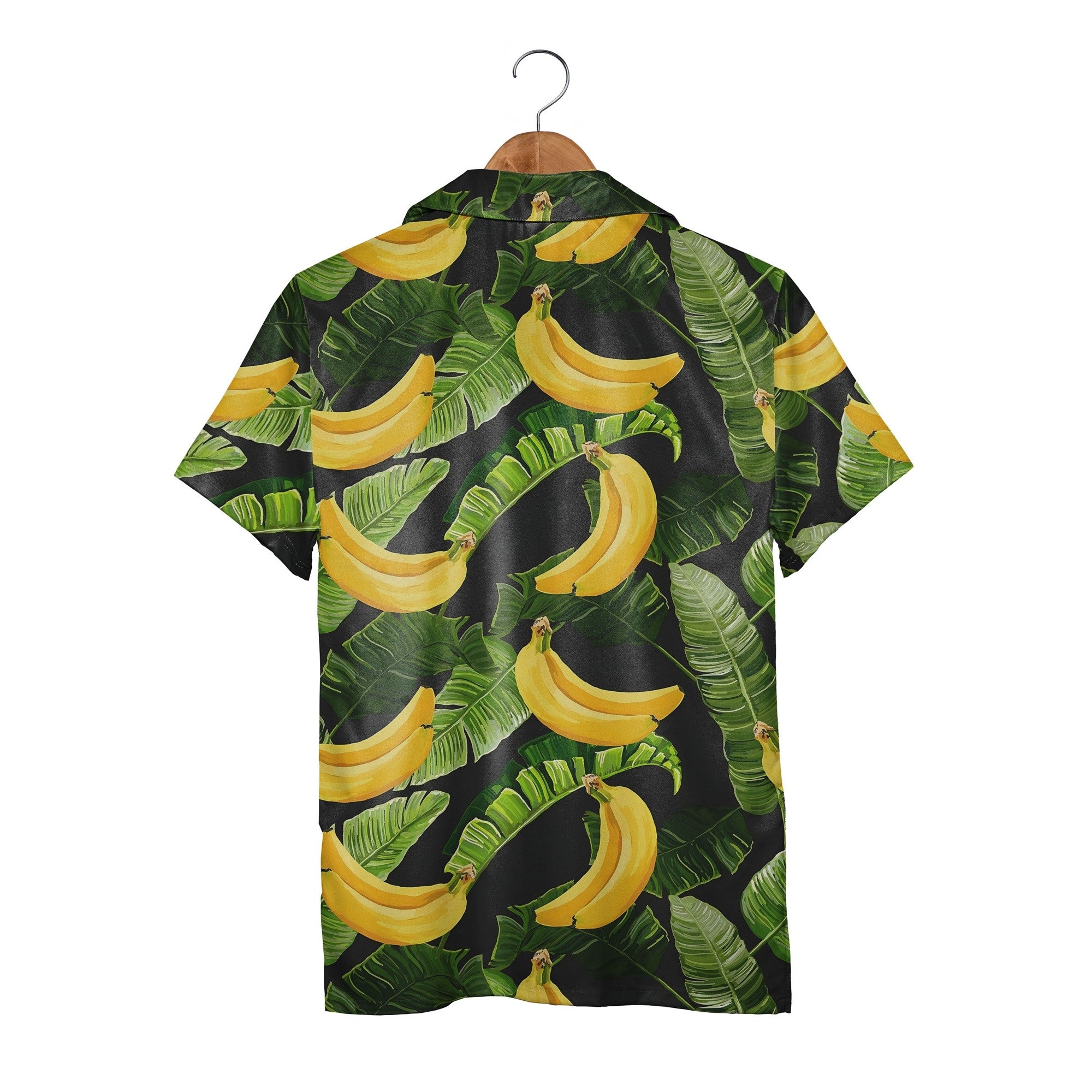 Watercolor Banana Bunch Hawaiian Shirt on Natural Off-White
