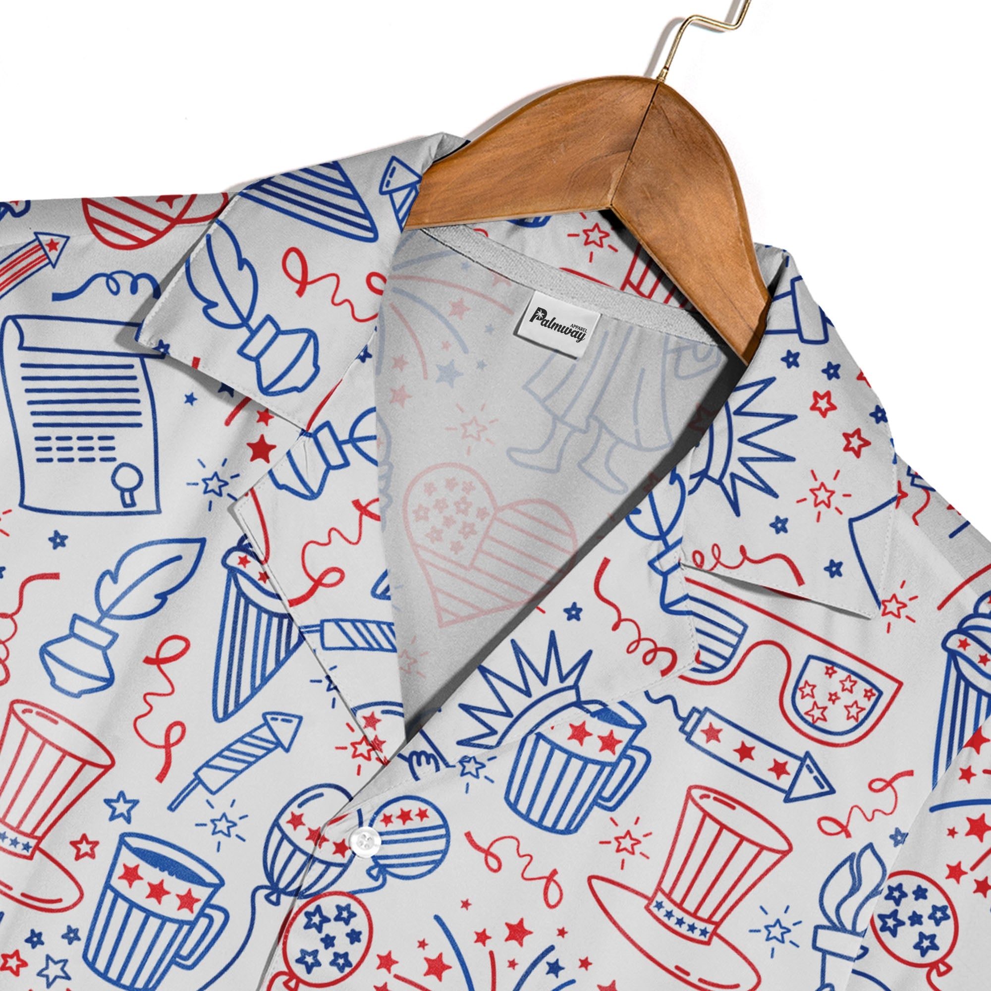 America Independence Day Fourth Of July Cool Art Hawaiian Shirt