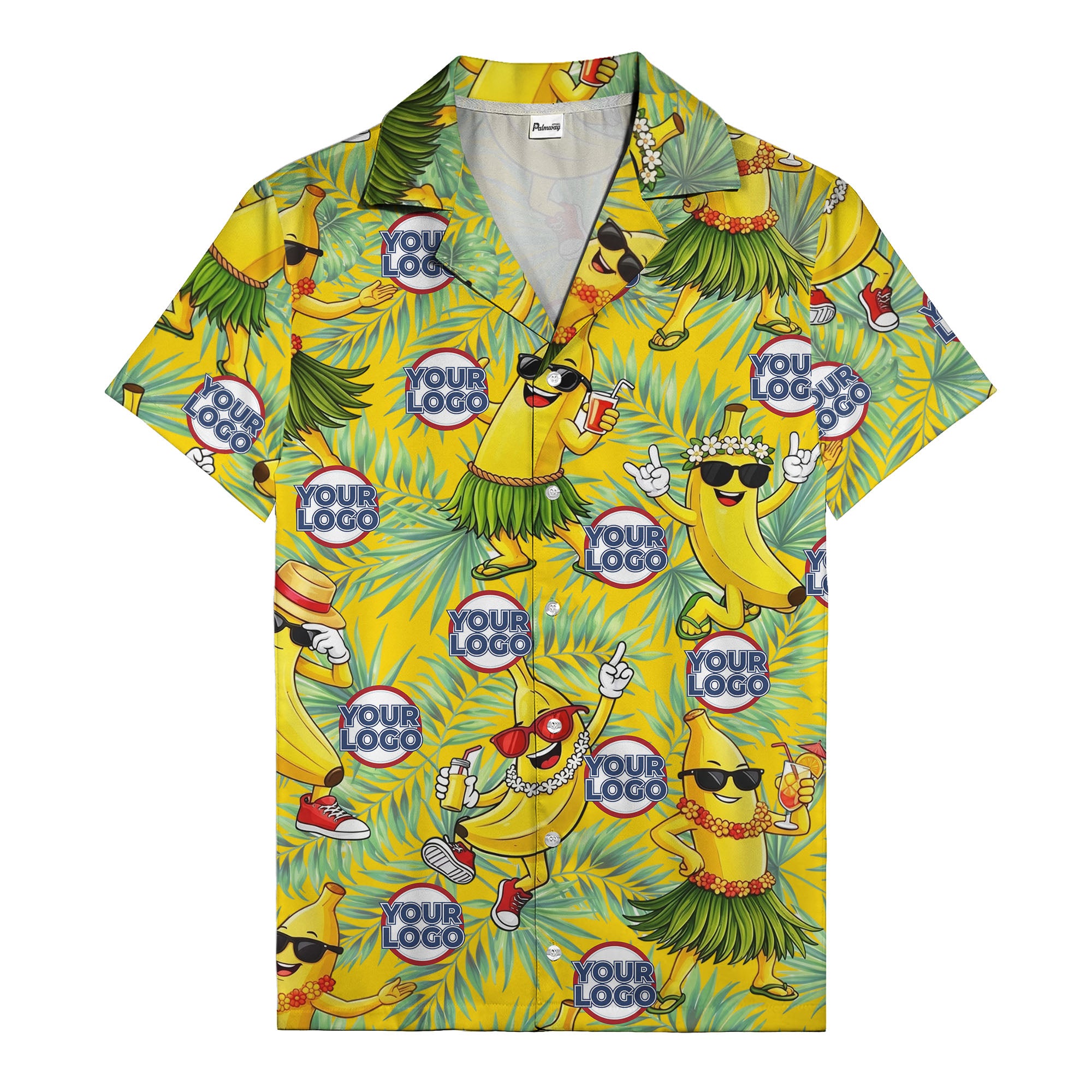 banana luau party cartoon bananas in sunglasses hawaiian shirt