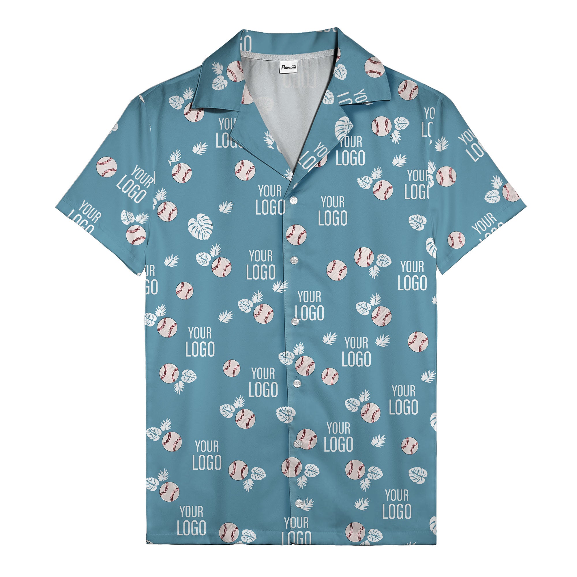 Baseballs Flying Through Tropical Leaves Polo Shirt For Men