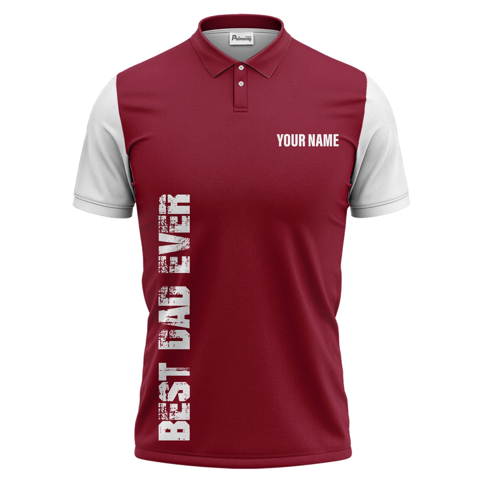 best bag ever vertical text black white modern graphic polo shirt for men