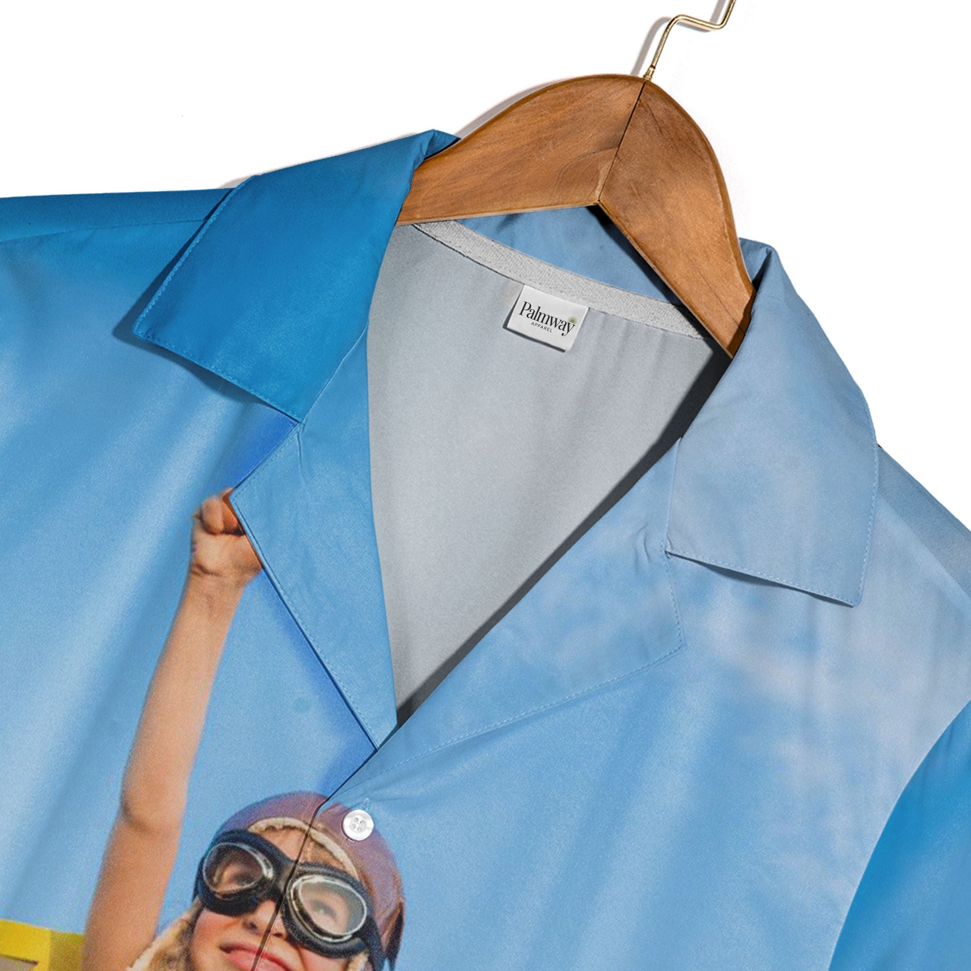 Father Daughter Aviator Adventure Hawaiian Shirt in Sky Blue