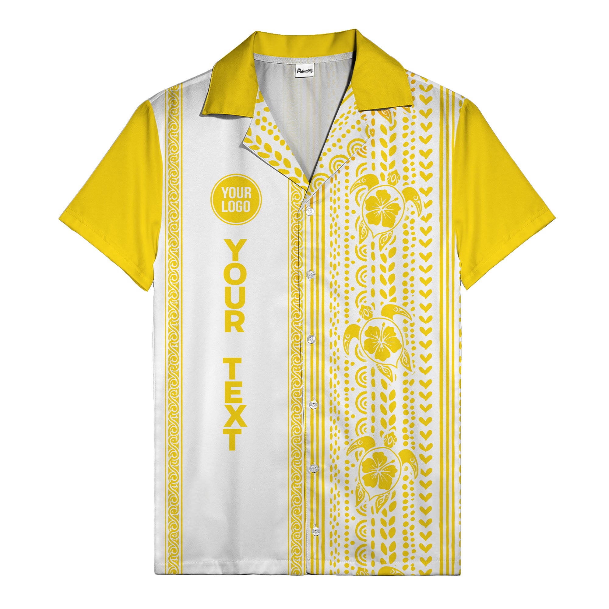 polynesian tribal turtles & hibiscus stripes black white hawaiian shirt