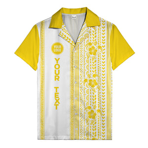 polynesian tribal turtles & hibiscus stripes black white hawaiian shirt