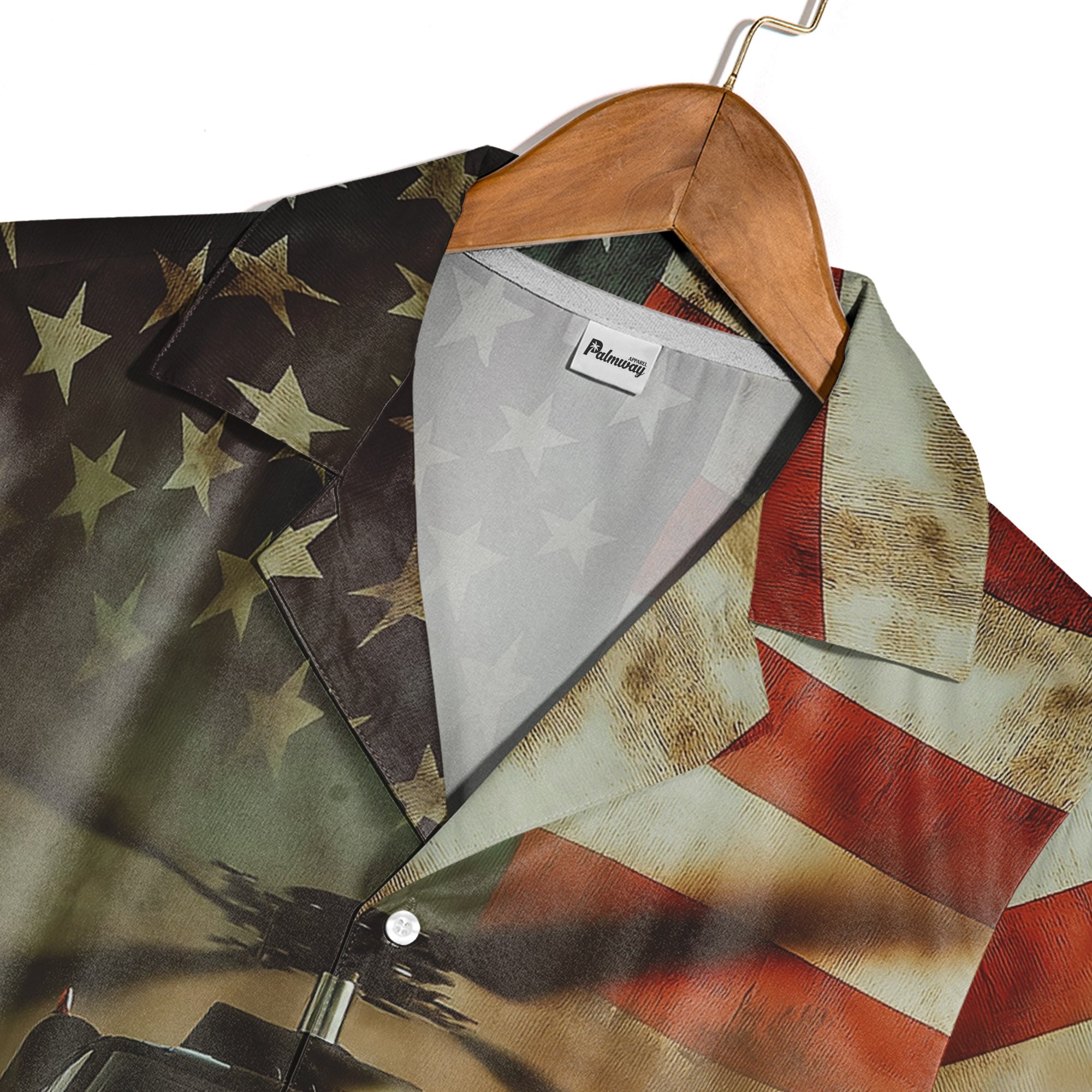 USA Patriotic Soldiers & American Flag Military Hawaiian Shirt – Army Pride